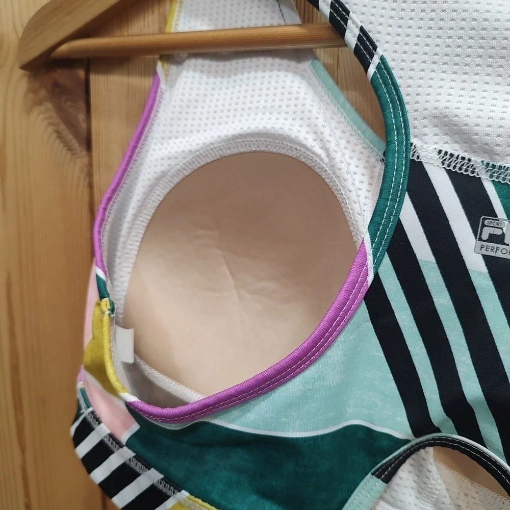 FILA PERFORMANCE SPORTS Bra Sz XL High Impact Racerback Running Workout Gym